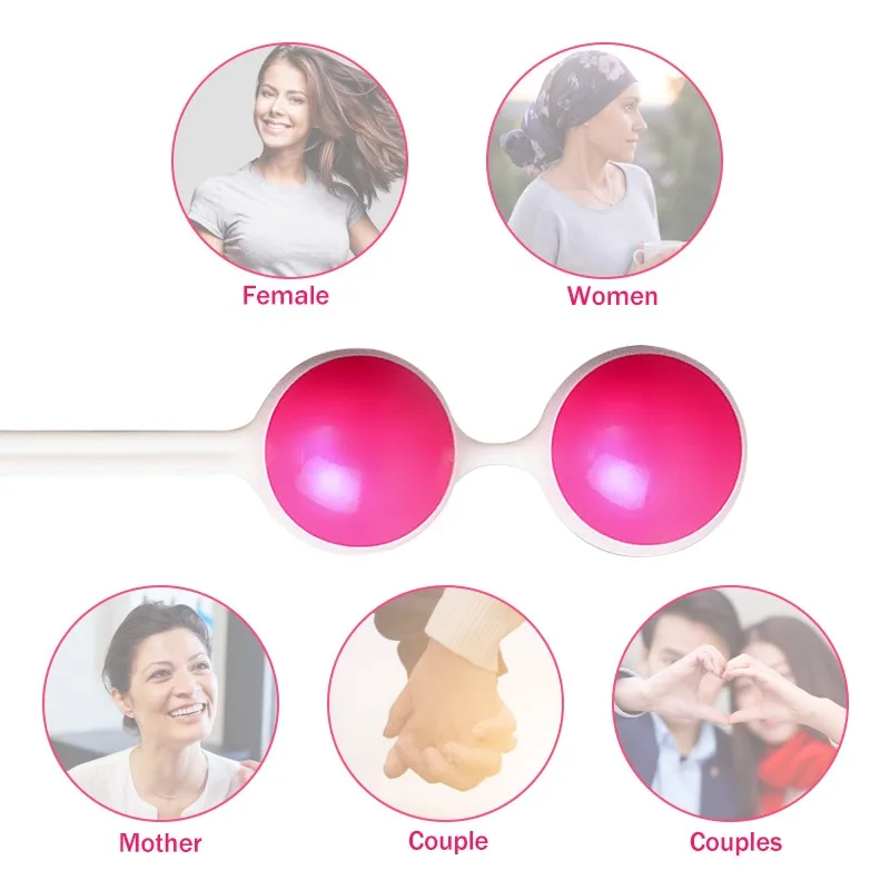 Розовые Усадочные шарики китайские для женщин интимный тренажер мышц