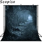 Scopiso фон для фотосъемки с изображением темно ужасный лес Trail Хэллоуин тематический фон Профессиональный фон для фотосъемки студийный реквизит