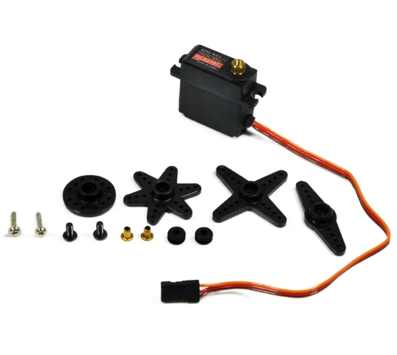 Kingmax DCS2107 цифровой высокий крутящий момент и быстрый отклик алюминиевые металлические шестерни мини сервопривод