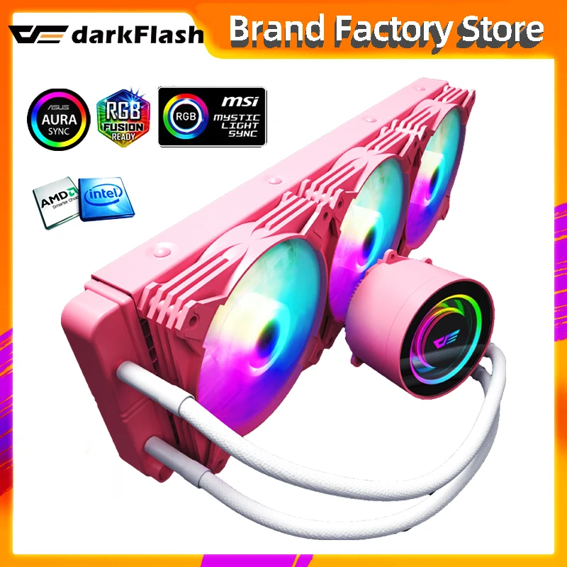 

Darkflash DX 120/240/360 Water Cooling CPU Cooler ARGB fan Water Cooler liquid Heatsink Radiator LGA 1700/1155/2011/AM3+/AM4 AMD