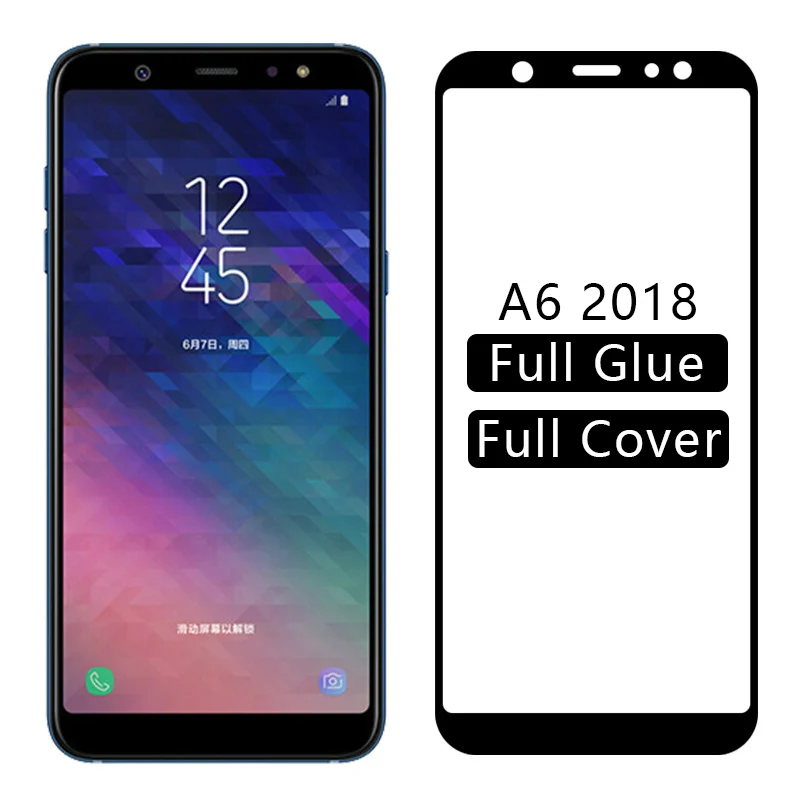 Защитное стекло для samsung a6 2018 защита экрана закаленное galaxy a 6 6a a62018 пленка samsun galaxi