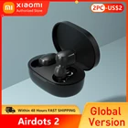 Беспроводные наушники Xiaomi Redmi AirDots 2, Bluetooth 5,0 TWS гарнитура с низким временем работы, настоящий беспроводной стерео автосоединение