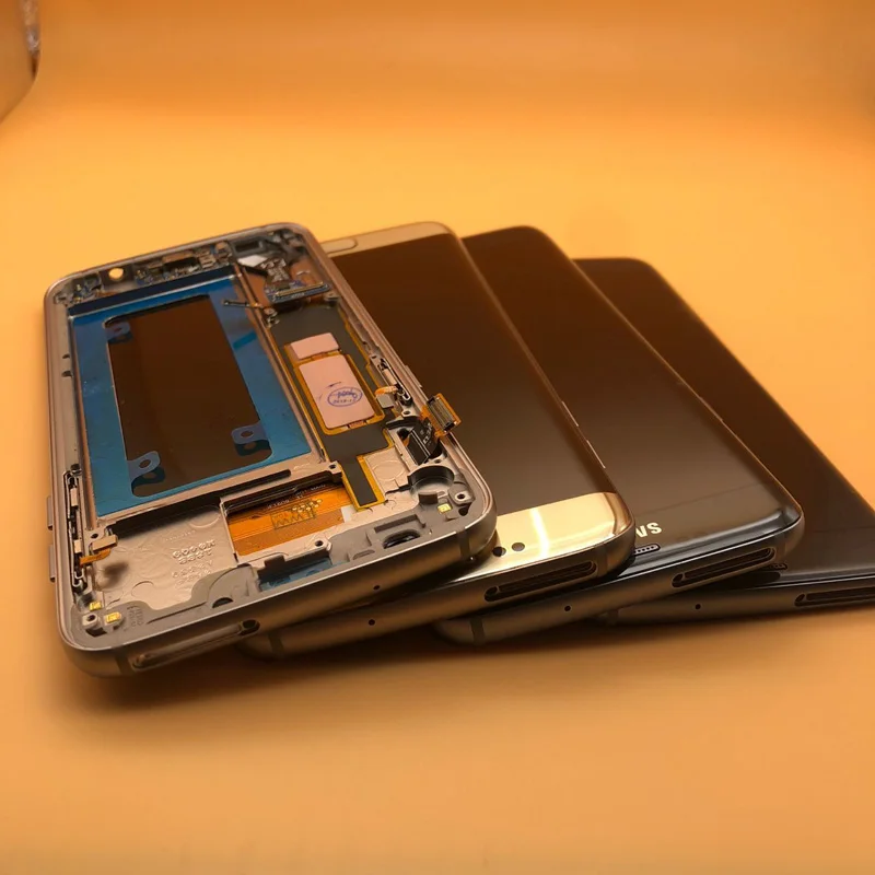 ЖК дисплей с рамкой для SAMSUNG Galaxy S7 edge G935 G935F G935FD кодирующий преобразователь
