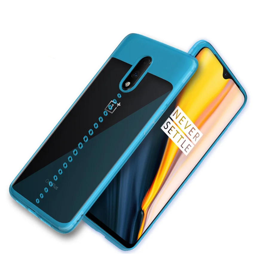 Чехол для Oneplus 7 Pro прозрачный мягкий Силиконовый противоударный чехол с полным