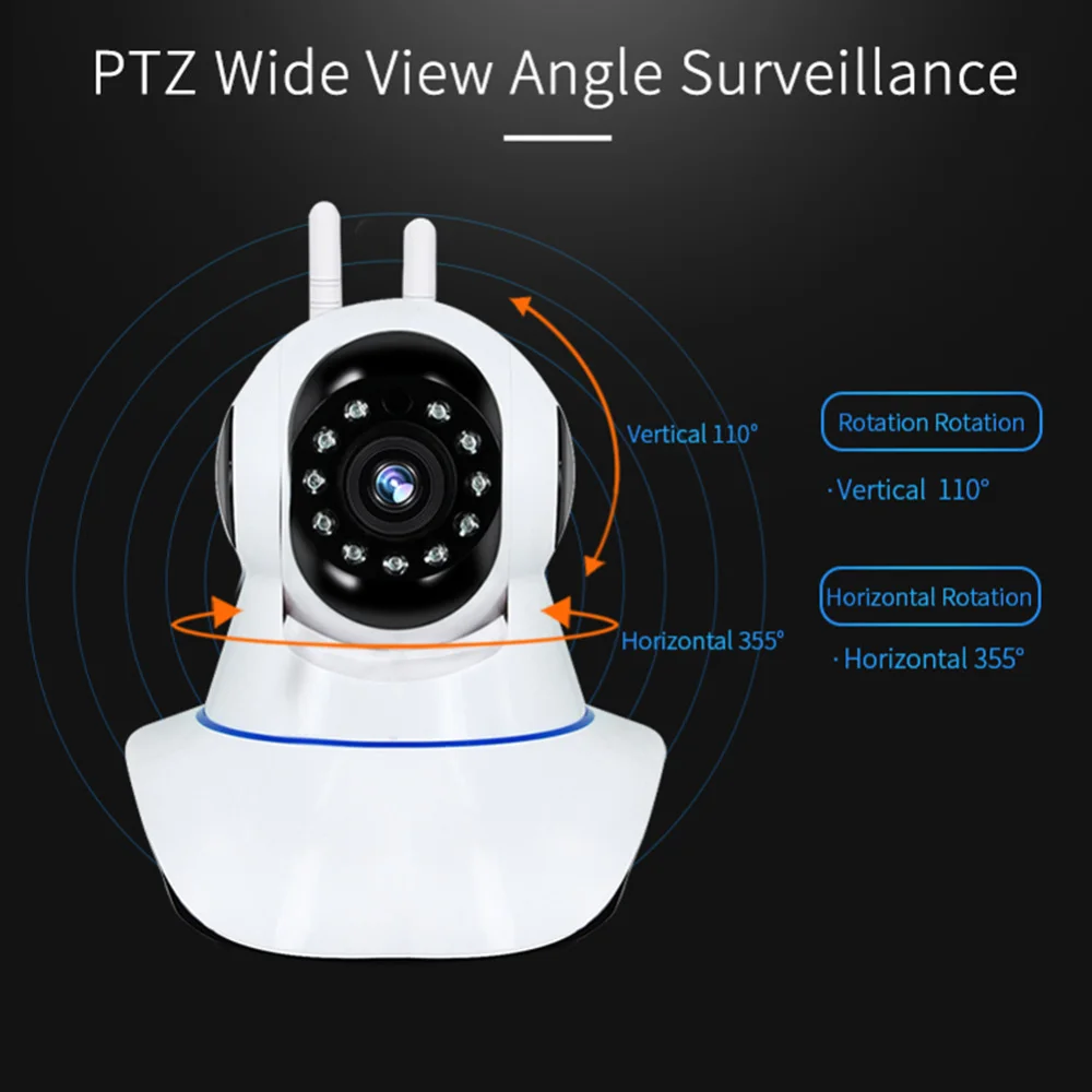 IP камера для домашней системы безопасности с антенной и Wi Fi 720P|Радионяни| |
