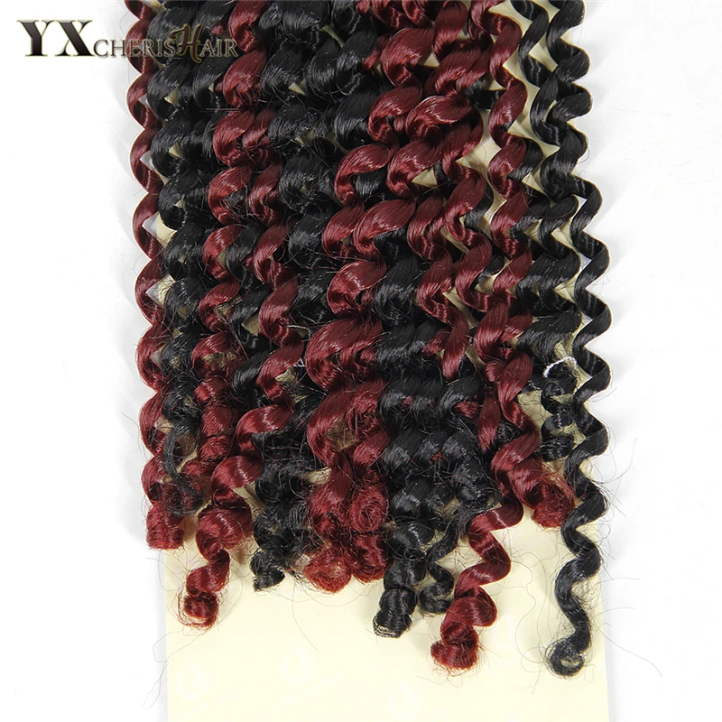 YXCHERISHAIR (1-5 шт./лот) свободные плетеные косички синтетические вьющиеся волосы для