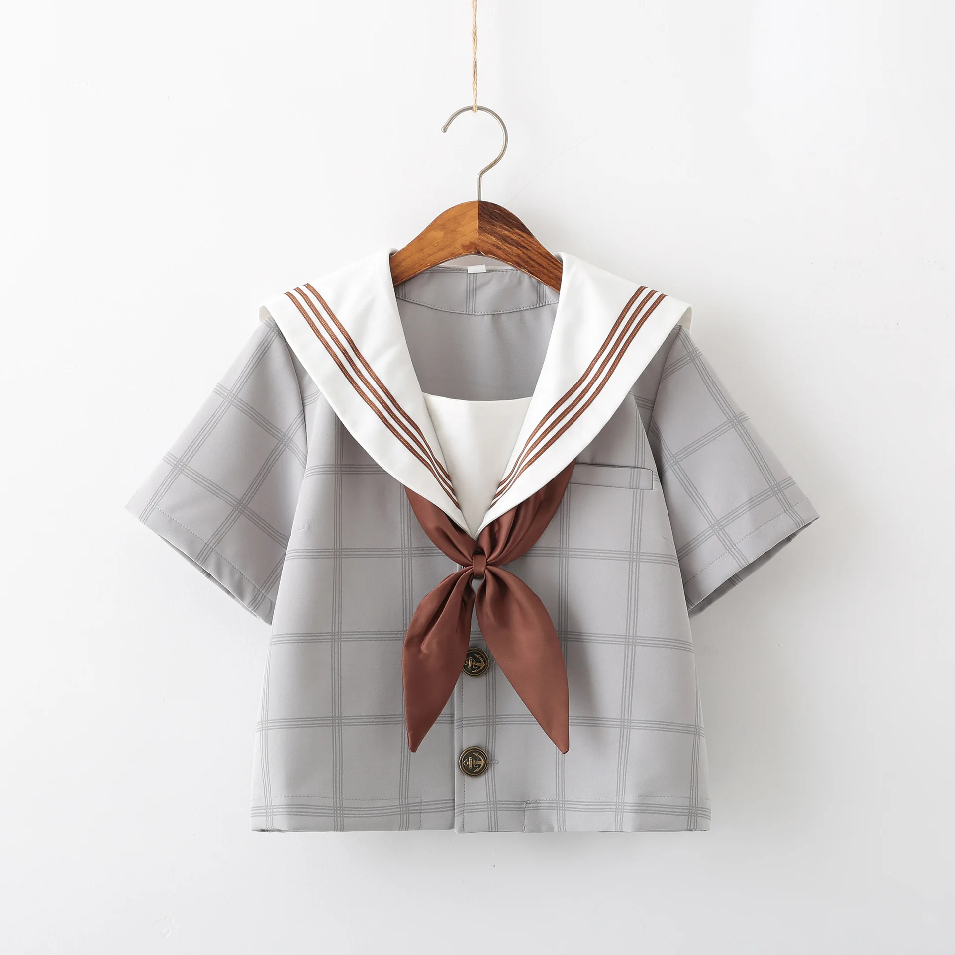 Школьная форма для студентов японская школьная аниме костюм моряка топы +