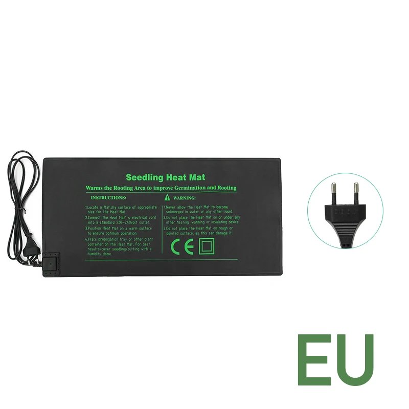 

24x52cm Waterproof Seedling Heating Mat Plant Seed Germination Propagation Clone Starter Warm Pad Flowers Garden Tool Supplies