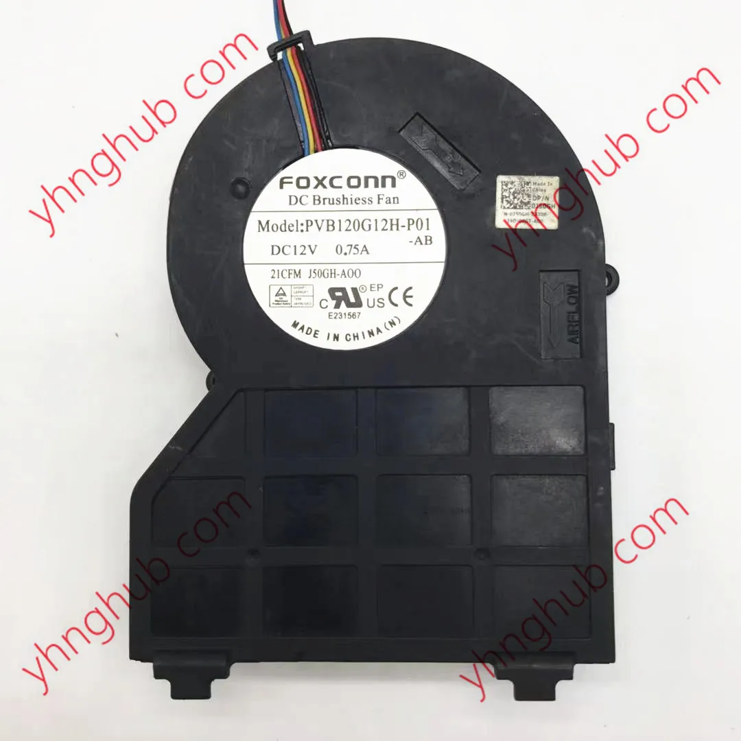 4-проводной вентилятор охлаждения сервера Foxconn PVB120G12H-P01 AB DC 12 В 0,75 А