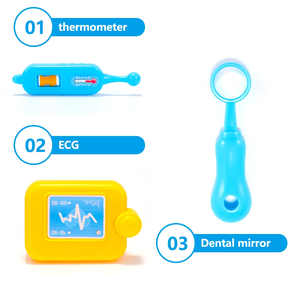 

Kids Doctor Set Dentist Nurse Bag Toys Girls Role Playing Games Hospital Pretend Play Doctor Kit Doctor Role Playing Kit Xmas