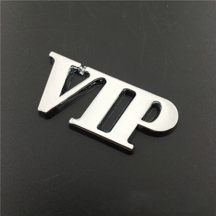 Металлическая наклейка 10 шт./лот логотип VIP Эмблема багажника автомобиля 3D