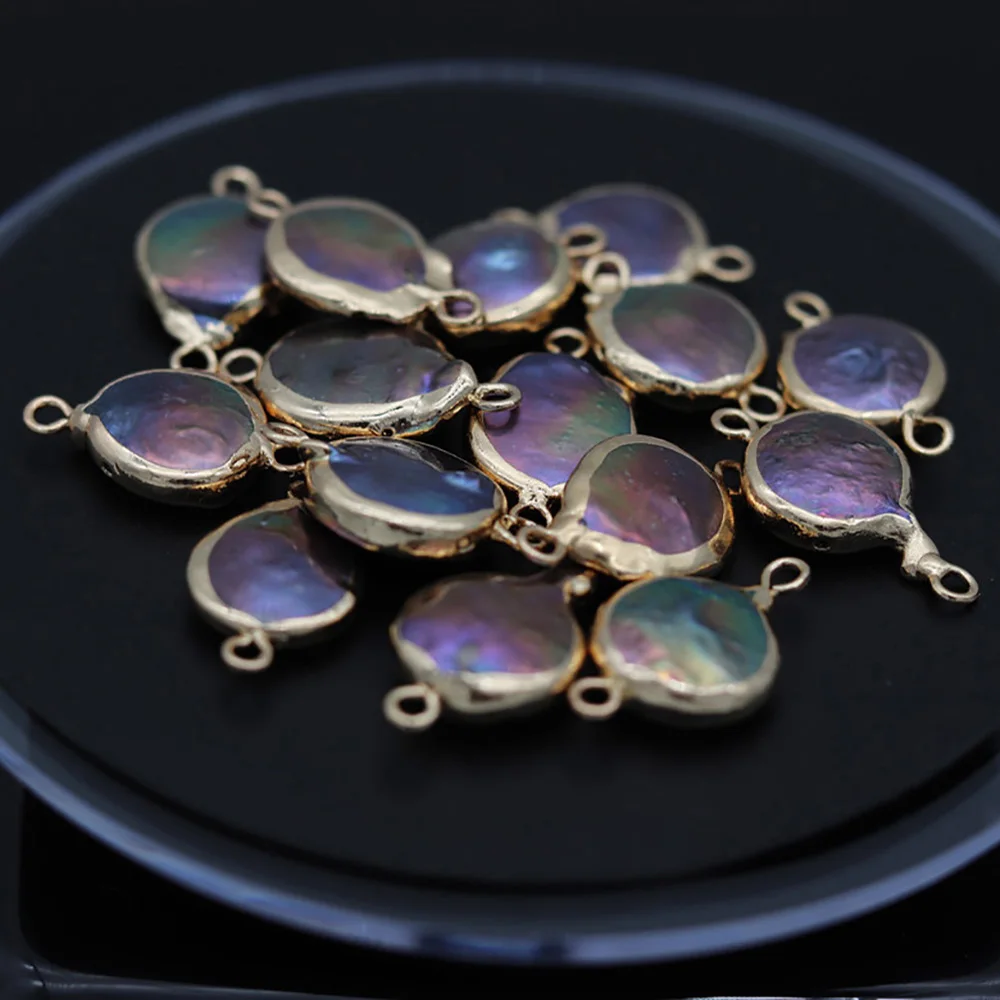 Соединители из натурального жемчуга неправильной формы в стиле барокко