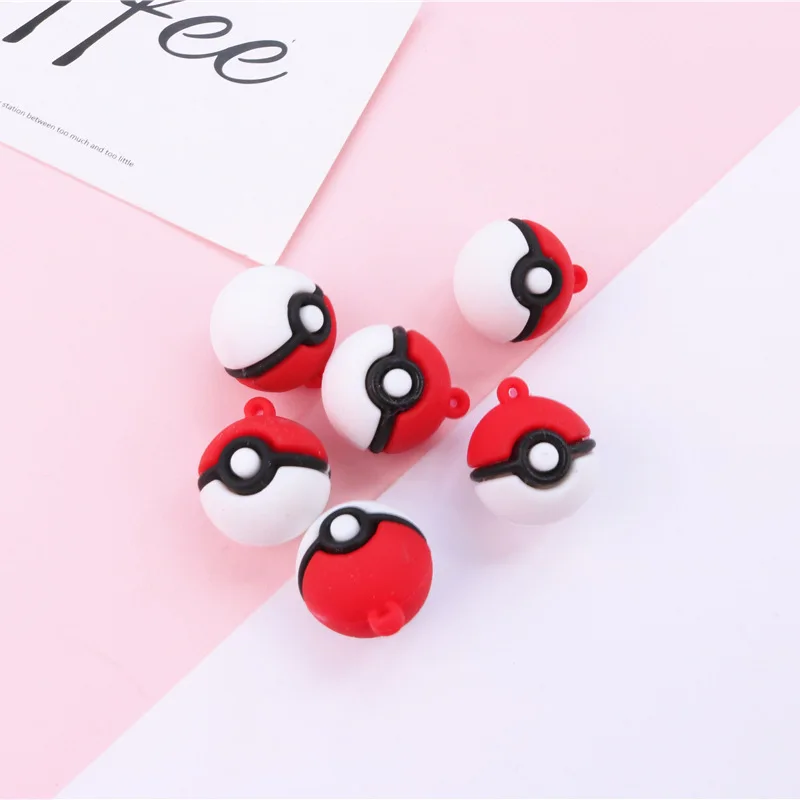 Pokemon Elf Ball Silicone Double-sided Cute Keychain Pikachu Key Pendant Accessories | Дом и сад