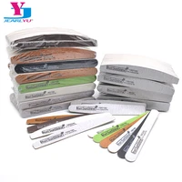50 pcs nail files for manicure thick wood file lime 80100120180240320 emery for nails block sanding buffer files pedicure