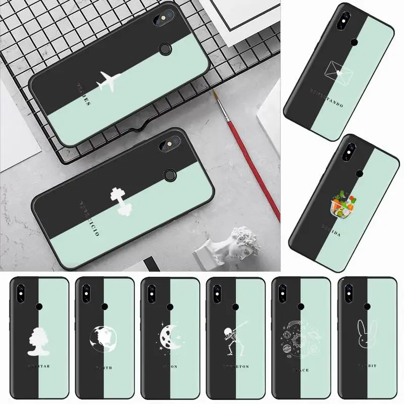 

cortoon design funny Life Signs Phone Case For Xiaomi Redmi mi note max 3 5 6 8 9 10 t S SE lite pro Soft Silicone Cover Funda