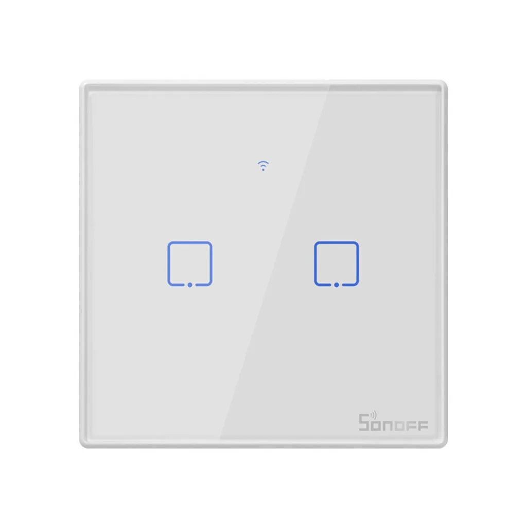 B SONOFF T2 TX WiFi/RF/Сенсорный настенный светильник, умный дом, беспроводной пульт дистанционного управления, Интеллектуальный переключатель, работающий с Alexa - Color: B