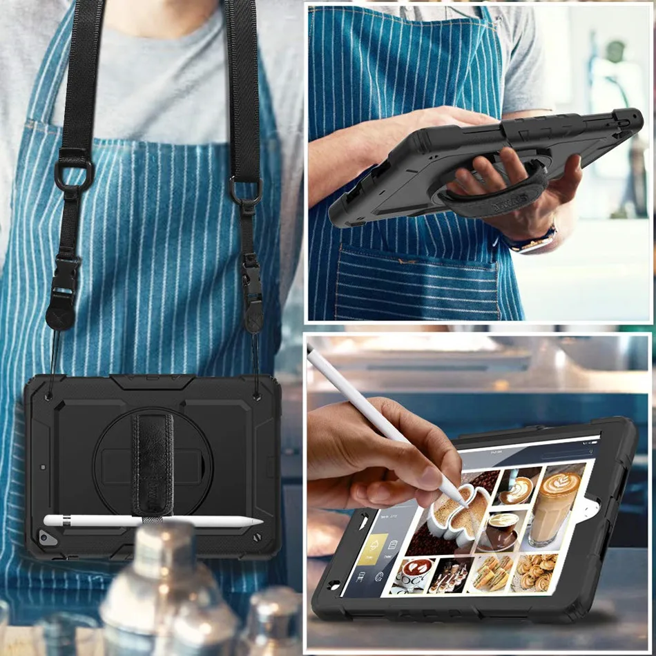 Чехол для iPad 9 7 2018 безопасный противоударный чехол детей держатель карандашей Air 2