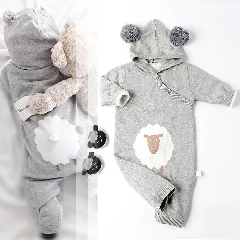 Ins/Одежда для новорожденных свитер малышей вязаная зимняя одежда унисекс