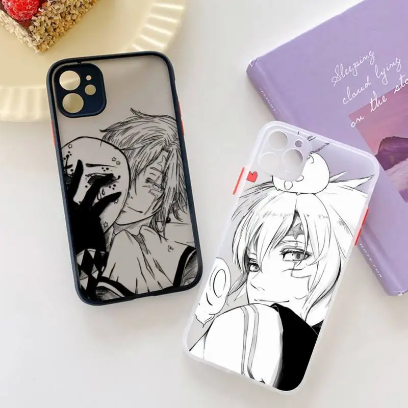 

Anime D.Gray-man Allen Walker Phone Case for iPhone X XR XS 7 8 Plus 11 12 pro MAX Translucent Matte Shockproof shell
