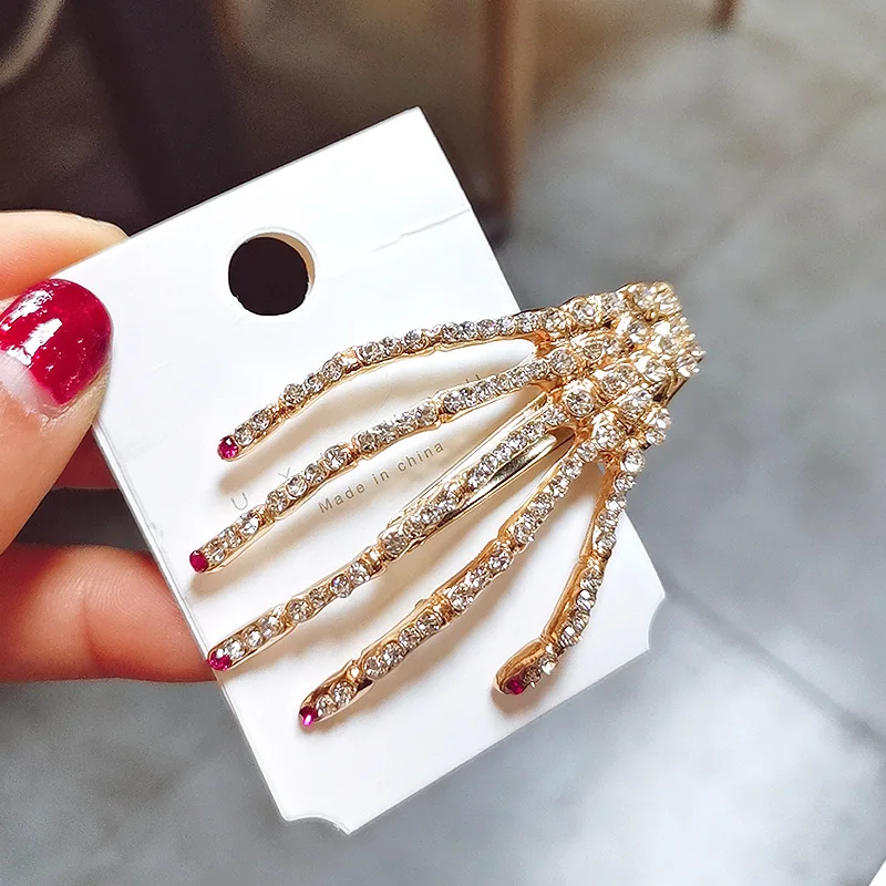 Женские аксессуары для волос шпильки из сплава стразы модные металлические