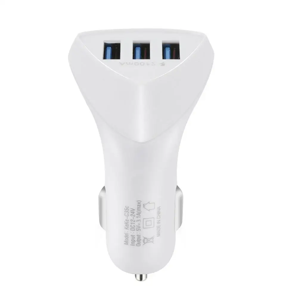 USB 3 0 адаптер Автомобильное зарядное устройство с двумя портами usb для