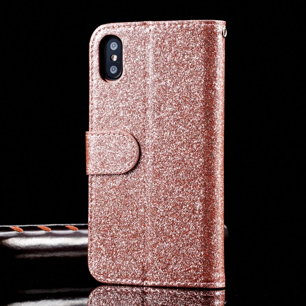 LAPOPNUT Блестящий на молнии из искусственной кожи чехол для Iphone 11 Pro Xs Max Xr X 7 8 Plus 6 6s 5 5S SE Магнитный откидной Чехол-кошелек