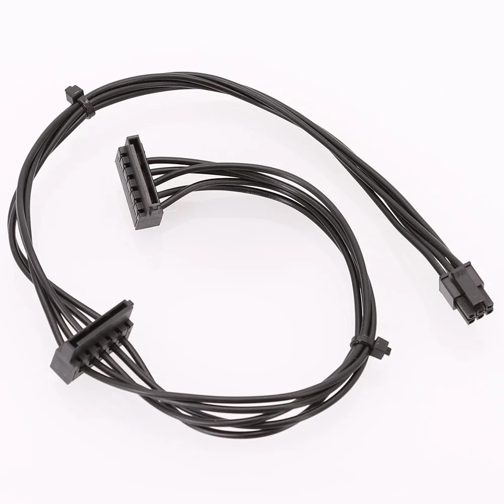 Высококачественный Кабель питания Mini 6Pin 6-Pin на двойной SATA SSD с проводом