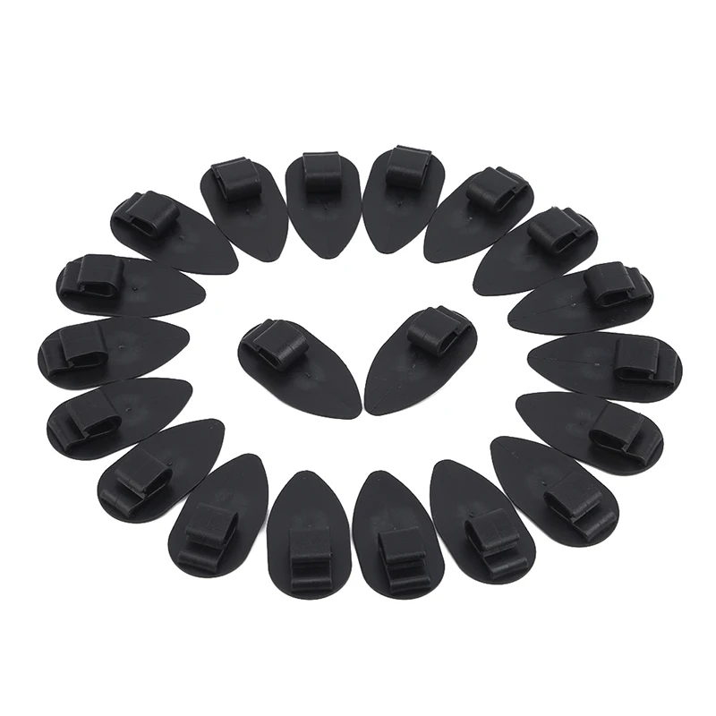 

New Universal 20pcs Black Floor Trunk Carpet Liner Mat Retainer Clip Sliding Mount Car Auto Interior Accesseories Plastic