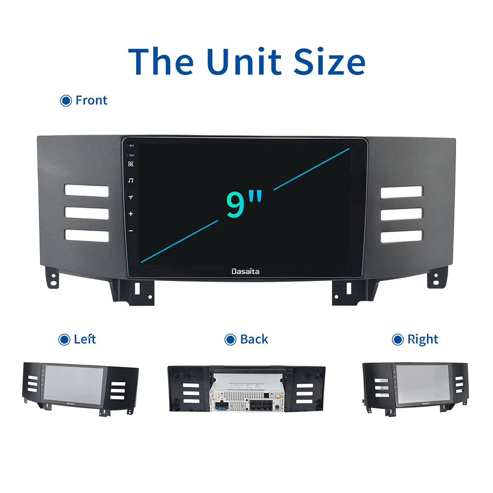 

Car Autoradio 1 Din Android 10.0 for Toyota Reiz GPS 2006 2007 2008 2009 Navigation 9" Multi Touch Screen TDA7850