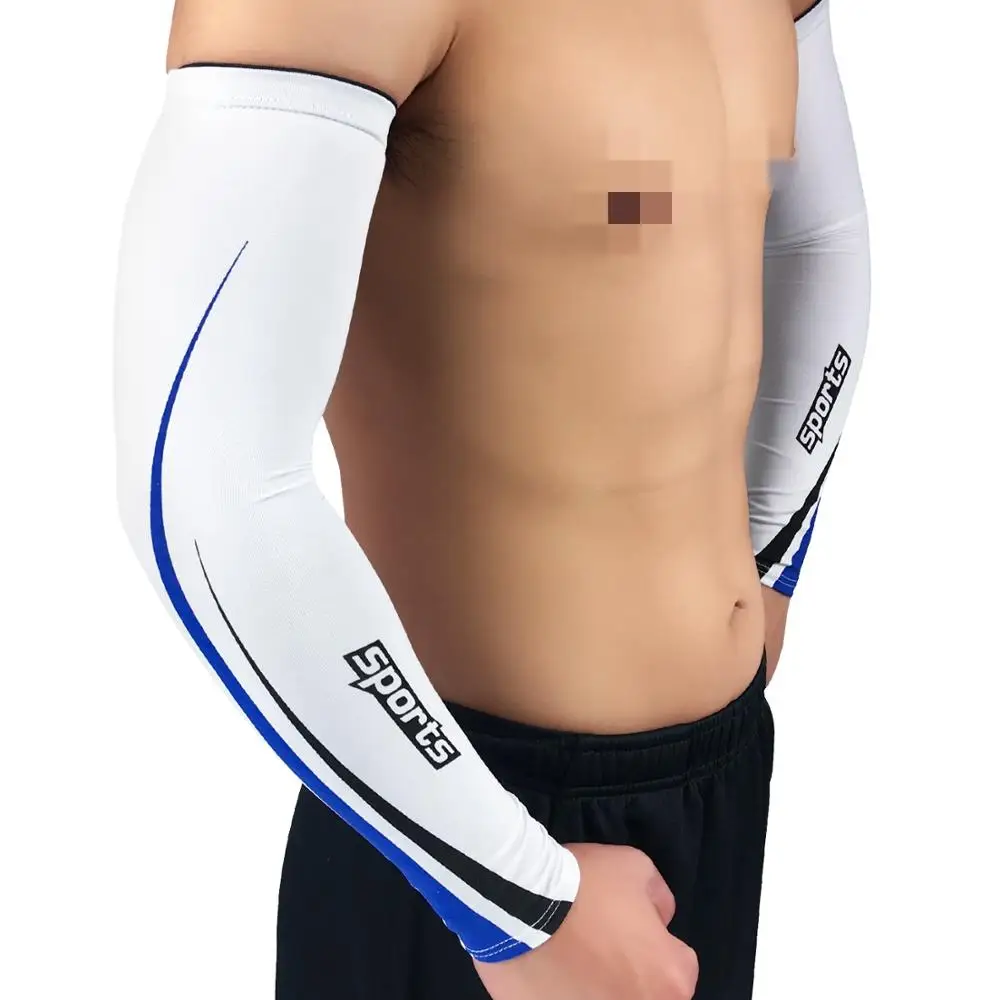 Компрессионные летние дышащие силиконовые рукава для велоспорта 1 пара | Спорт и