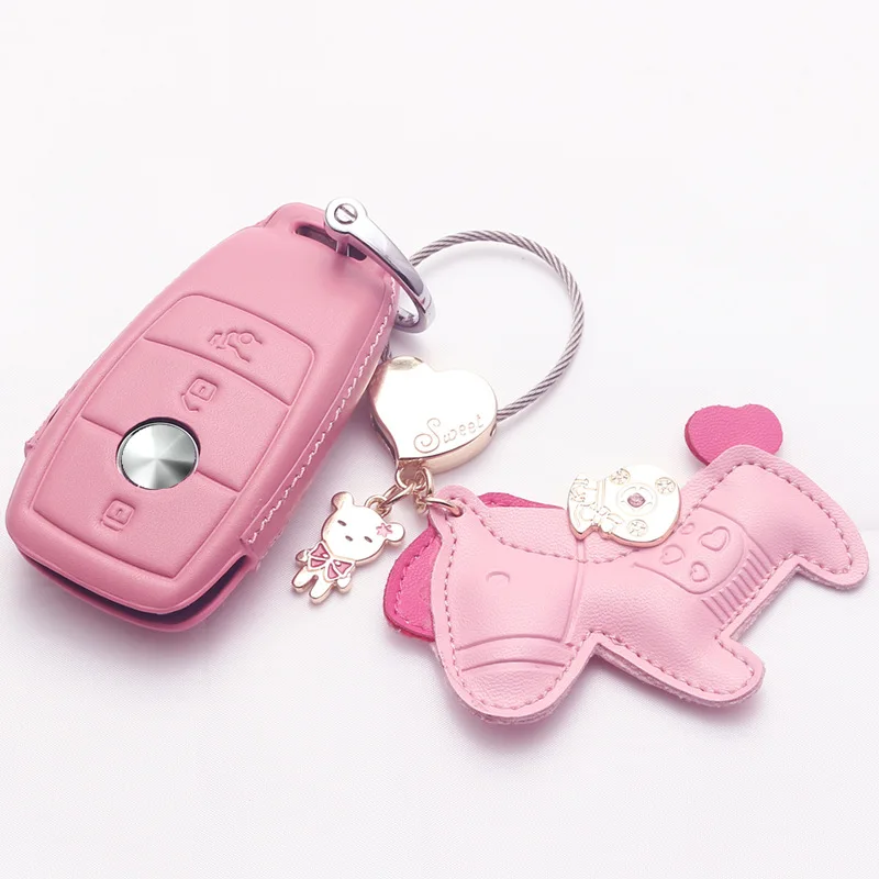 NewHot распродажа чехол для ключей автомобиля из натуральной кожи Mercedes benz CLS CLA CLK GLR