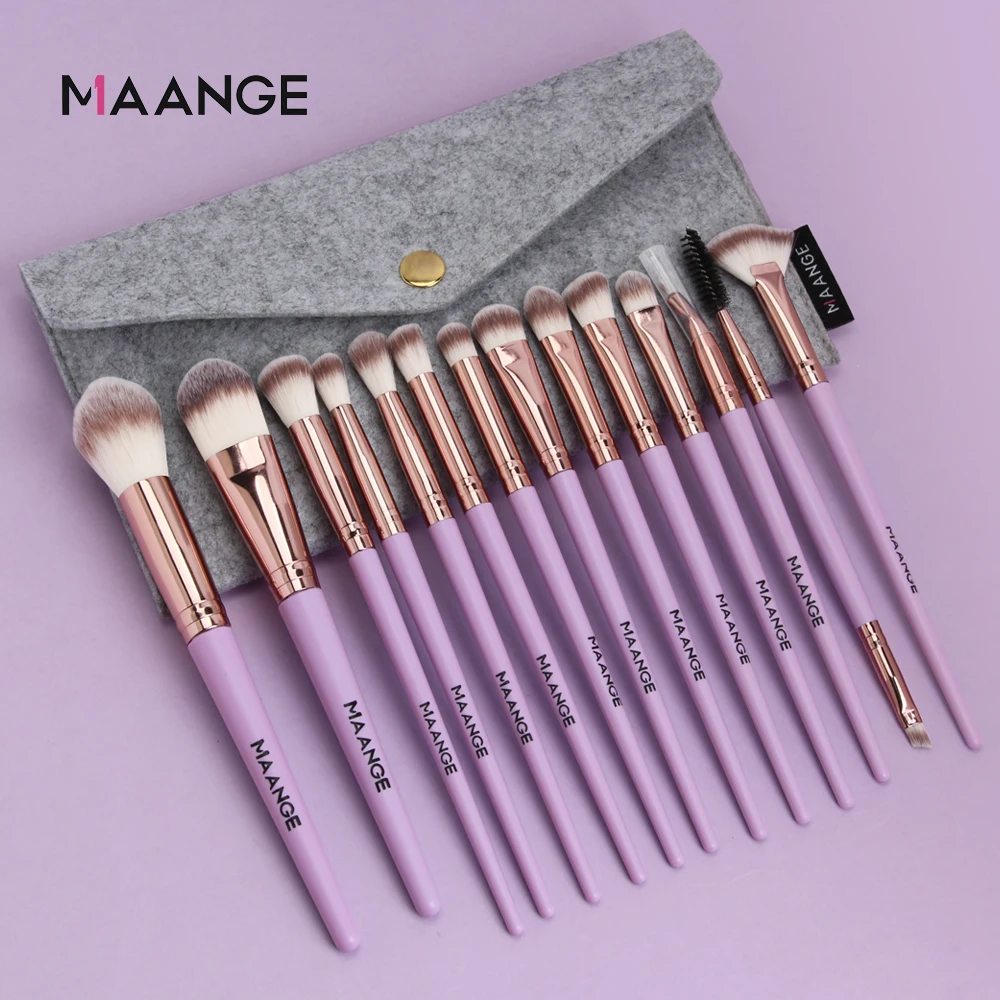 MAANGE Pro 3/14 шт. кисти для макияжа Набор Фонд Тени век порошок контурная кисть