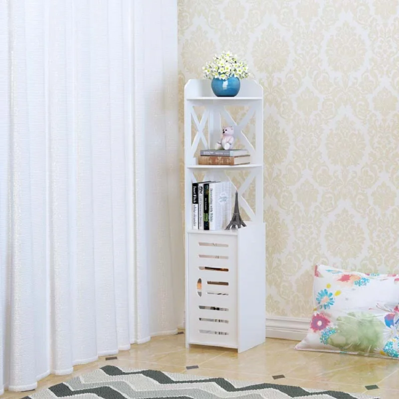 Простая напольная полка для унитаза ванная комната хранения штатив резная