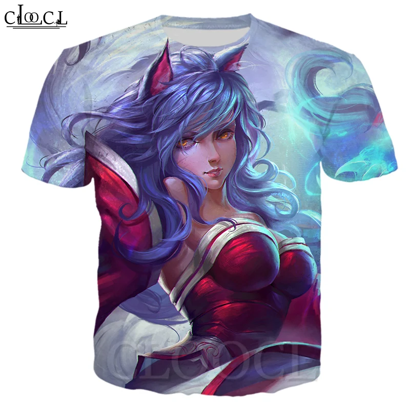 Футболка CLOOCL с 3D принтом для мужчин и женщин свитшот коротким рукавом игр