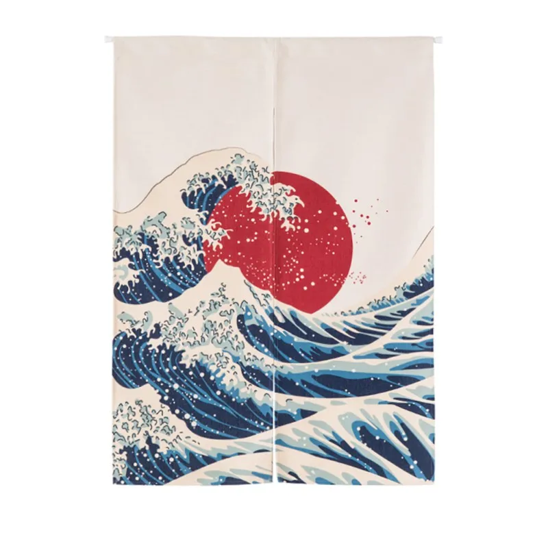 Японский Стиль настенный гобелен Норен из хлопка и льна с декор двери Шторы