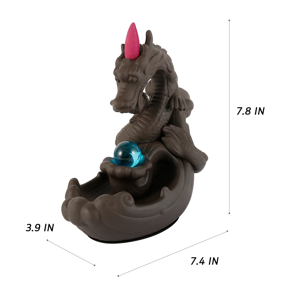 Ароматическая горелка с обратным потоком керамический дымный водопад держатель