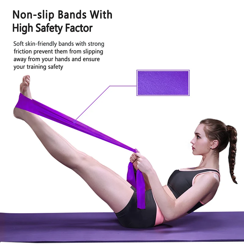 Kebugaran Latihan Resistance Band Yoga Karet Elastis Band Loop Karet Latihan Band untuk Gym Latihan