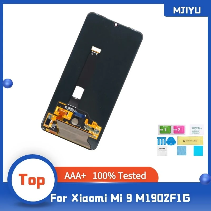 

ЖК-дисплей 6,39 дюйма AMOLED для xiaomi Mi 9, ЖК-дисплей с сенсорным экраном, дигитайзер в сборе с рамкой для xiaomi Mi9, M1902F1G, дисплей