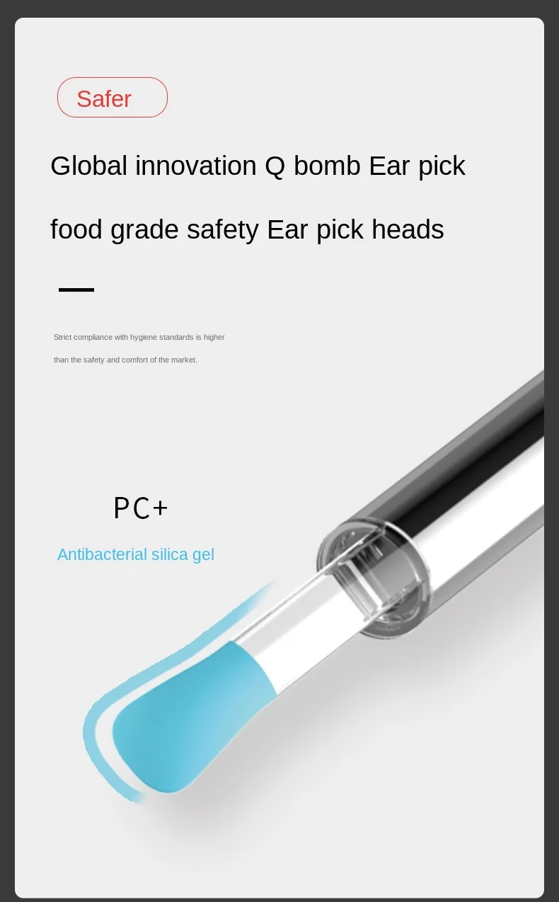 

Cy Hummingbird Visual Digging Ear Pick Smart Luminescence Buckle Ear Pick HD Cleaning Gadget