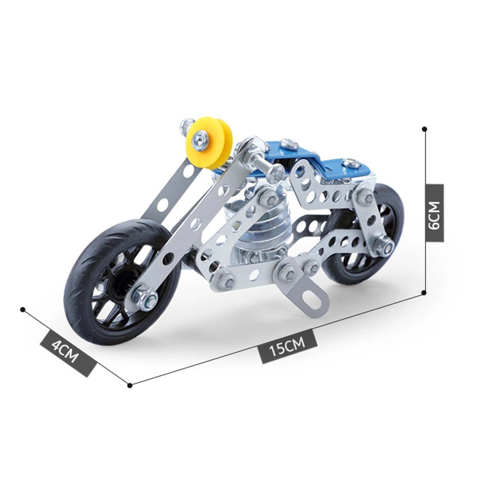Металлический мотоцикл модель ручной работы Строительные кирпичи 3D головоломка