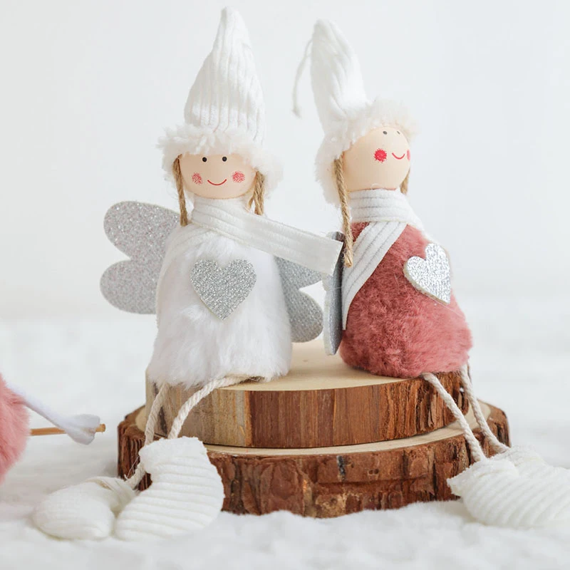 2020 Рождественское украшение кулон милый ангел плюшевая кукла для дома