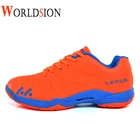 Профессиональная Обувь для бадминтона, мужские Оранжевые противоскользящие кроссовки для бадминтона, качественный светильник, обувь для тенниса, женские кроссовки для волейбола