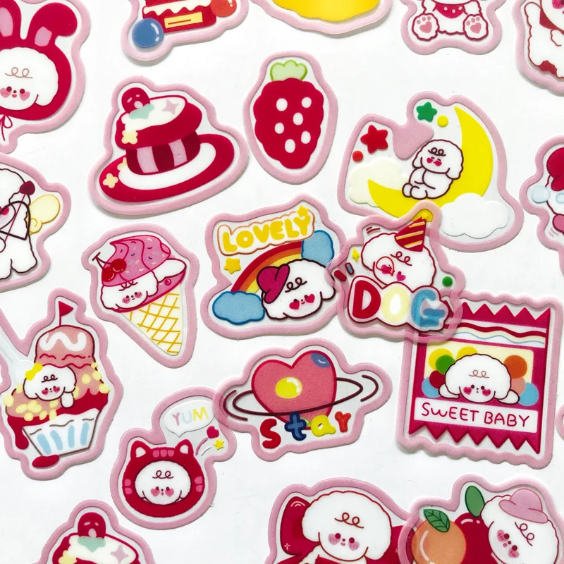 

Декоративные наклейки «сделай сам» для блокнота с 40 звездами щенками и мороженым