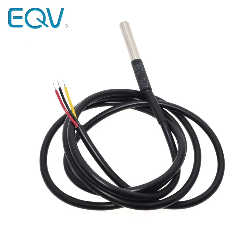 EQV 1 шт. DS1820 посылка из нержавеющей стали водонепроницаемый DS18b20 датчик температуры 18B20 для Arduino