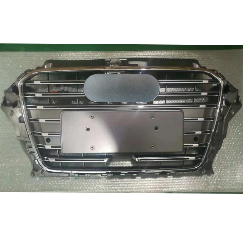 

Решетка для переднего бампера двигателя для Audi A3/S3/Sline ACC Style ABS, Черная решетка для защиты двигателя 2014 2015 2016, автомобильные аксессуары