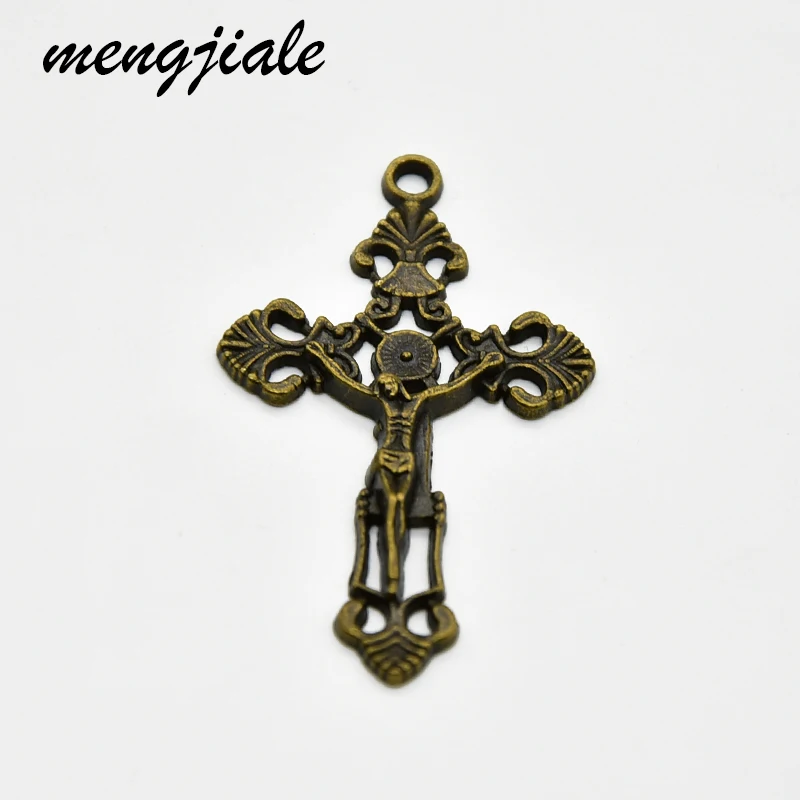 

10pcs classic Jesus cross Charms fit necklace pendants DIY handmade accessories making 51 * 30.5mm