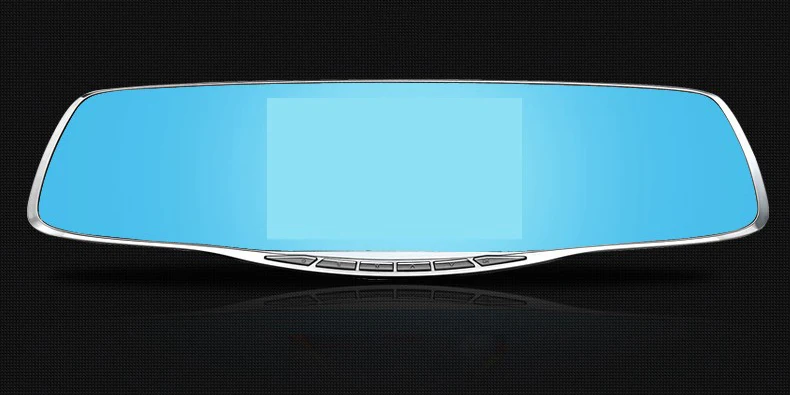 Новинка Full HD 1080P автомобильная Dvr камера Авторегистратор 5 дюймов Зеркало заднего вида Цифровой видеорегистратор Два объектива Регистратор Видеокамера