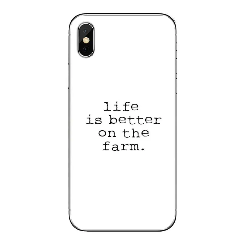 Прозрачный чехол из термопластичного полиуретана жизнь лучше на ферме стены