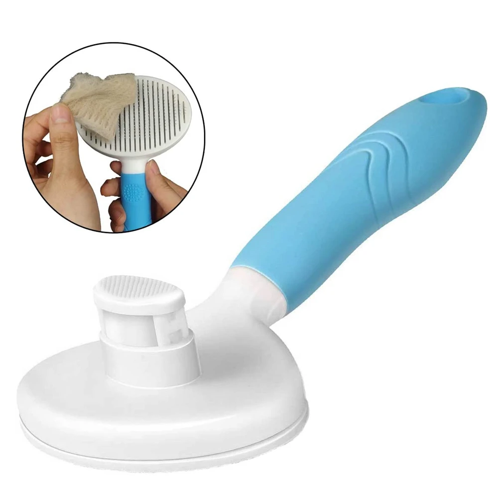 

Self Cleaning Slicker Brush for Dogs and Cats, Pet Grooming Hair Brush with Pin,Improve Blood Circulation and Massage