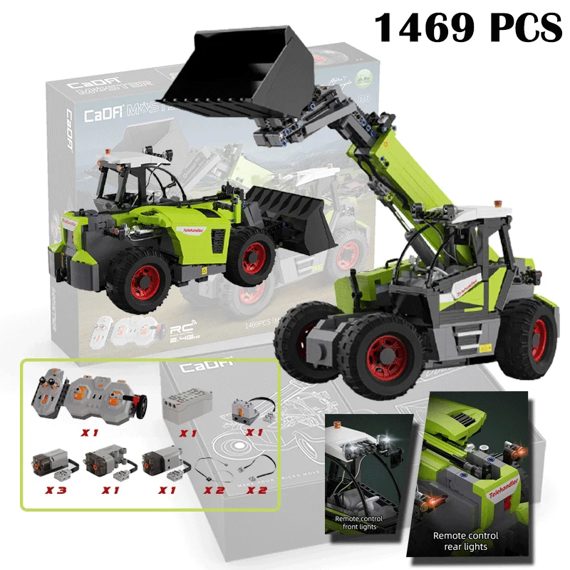 Billig Cada Fernbedienung Loader High Tech Engineering Bagger Technik Rc Auto Bausteine Konstruktor Spielzeug Geschenk Für Jungen Kinder